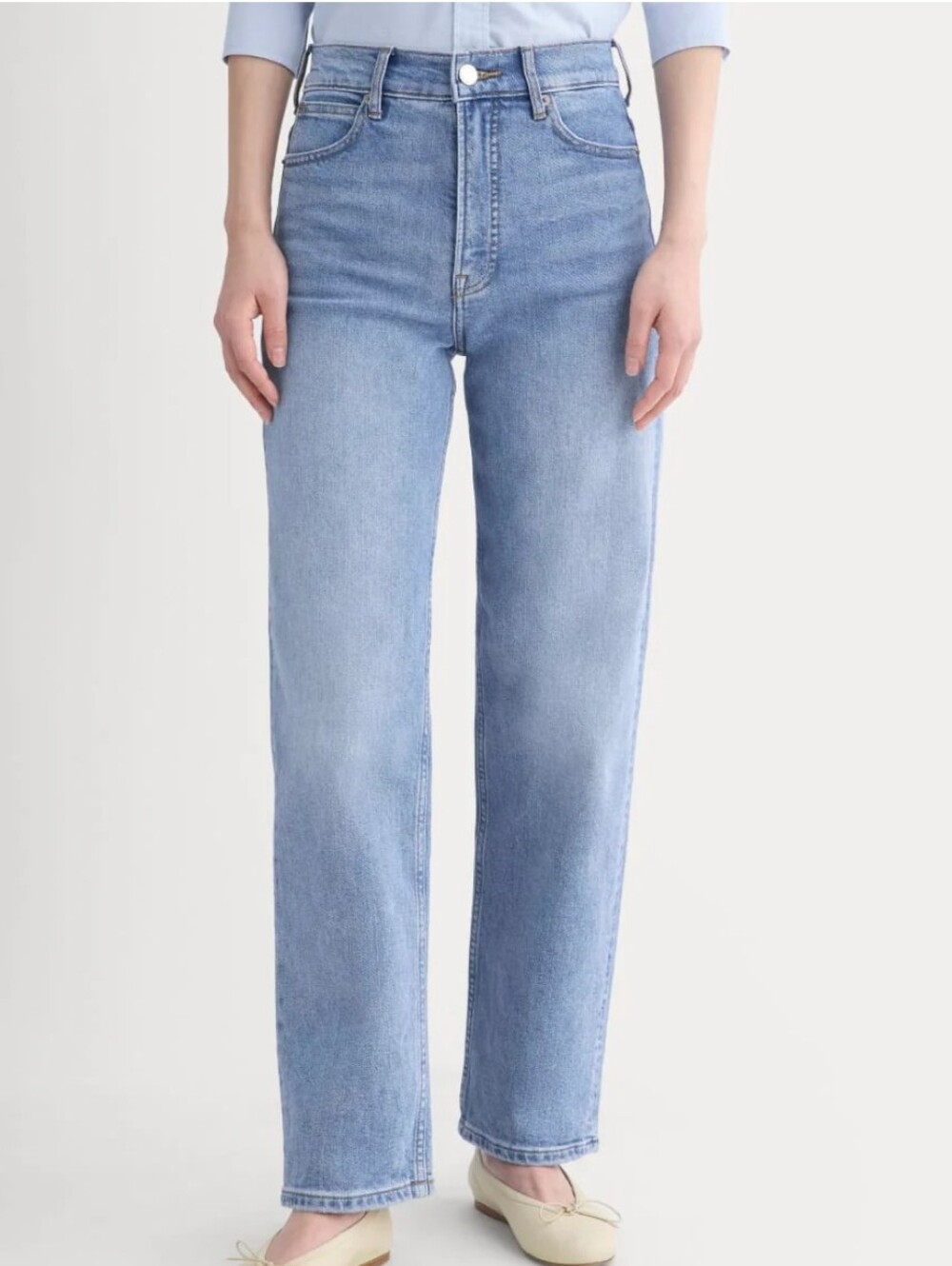 The Way High Jean Organic Cotton in Light Indigo